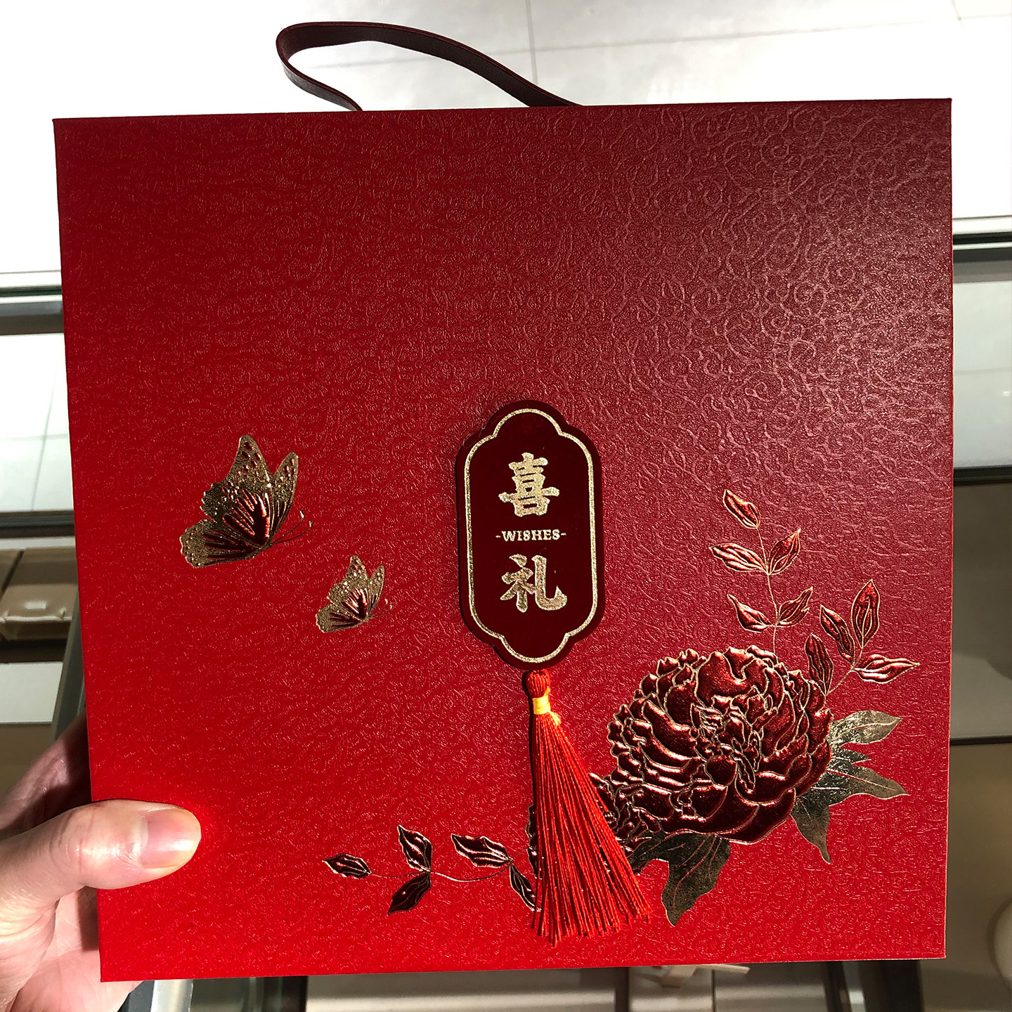 新婚伴手礼喜糖盒 高级硬质手提礼品盒 结婚回礼礼盒高档中式空盒