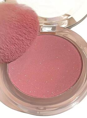 HISYI单色柔雾微醺腮红低饱和乌木玫瑰哑光细闪学生纯欲胭脂彩妆