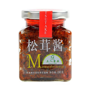 三人食品松茸酱190g 炒菜拌面蘸食提鲜云南味松茸日式料理