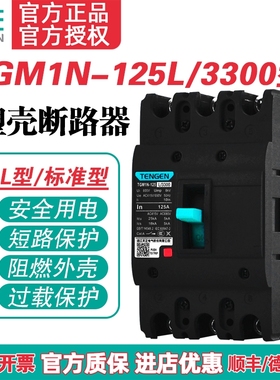 TENGEN天正电气TGM1N-125L/3300 125A塑壳断路器3P 4P 80A 100A