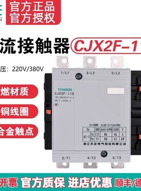 TENGEN天正 CJX2F-115A 交流接触器 CDC6 NC2 LC1 115A 220V 380V