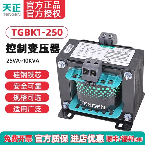 天正TGBK1-250VA隔离机床控制变压器交流380 220变220 110 36 24V