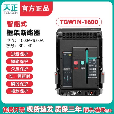 天正电气 TGW1N-1600框架断路器 万能断路器 1600A 1250A 1000A