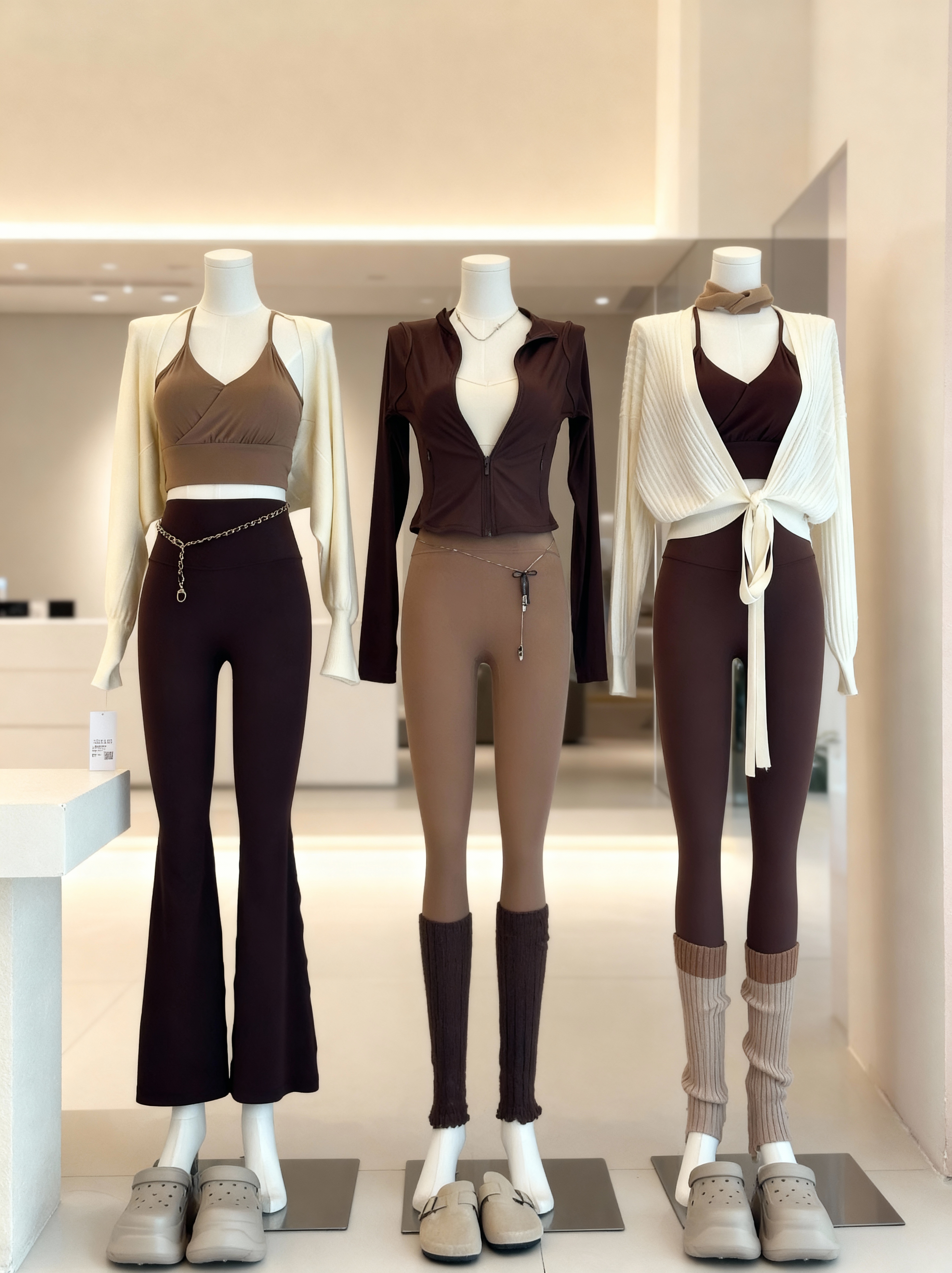 高级感瑜伽服女秋冬新款遮肚显瘦上衣绝美普拉提健身运动长袖套装