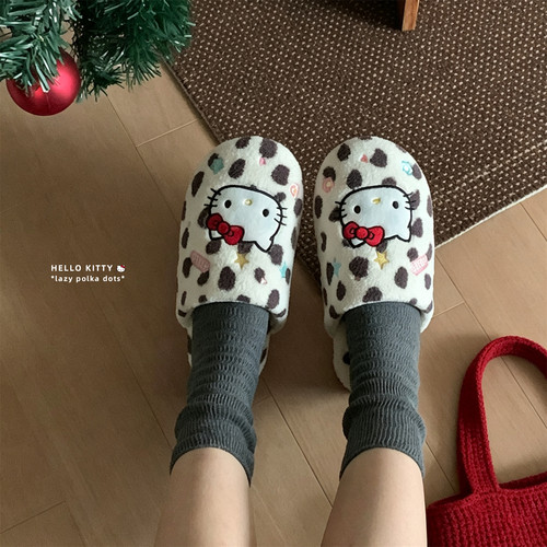 正版HelloKitty棉拖鞋女秋冬