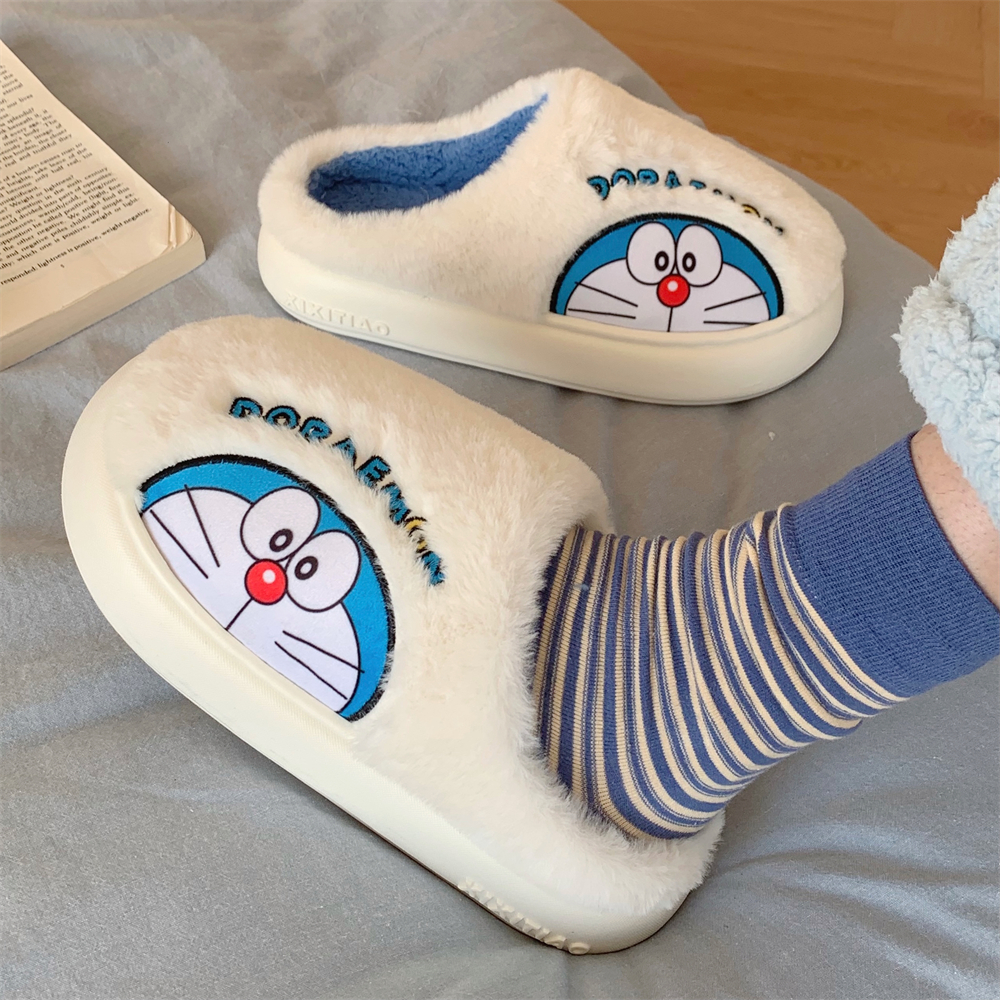 卡通联名保暖舒适棉拖鞋