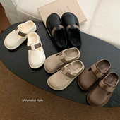 舒适韩版 凉拖鞋 户外穿软底防滑居家女士包头夏季 休闲时尚 勃肯拖鞋