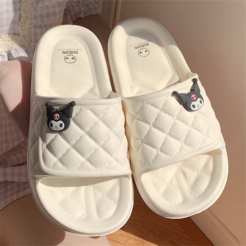 新款休闲居家室内软底防滑女士拖鞋三丽鸥授权库洛米踩屎感凉拖鞋,女鞋,一字拖,淘宝优惠券,粉丝福利购,淘宝优惠卷