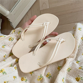 防滑浴室洗澡夹脚凉拖鞋 人字拖夏ins潮时尚 休闲平底外穿沙滩鞋 女