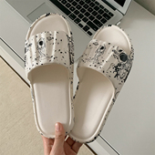 学生居家防滑防臭轻便软底拖鞋 新款 女夏韩版 时尚 个性 街头风凉拖鞋