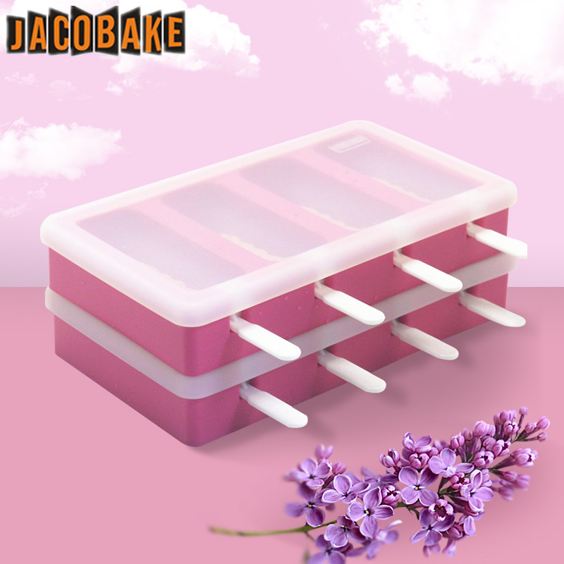 雪糕硅胶模具家用自制冰棒冰棍磨具做儿童冰淇淋带棒冰糕冻冰块