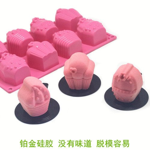 法式风蛋糕雪花心形硅胶模具