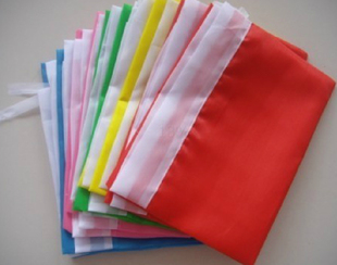 彩旗刀旗飘旗旗帜丝印定做路队旗广告旗红空白绸缎布印字印刷批发