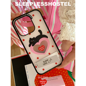 ins风超可爱立体隐藏折叠金属支架适用苹果17promax手机壳16 失眠招待所 咕噜心跳波点喵喵 15原创