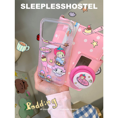 可爱布丁透明联名款苹果17手机壳