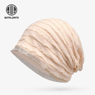 头巾女夏季透气吸汗薄款韩版时尚潮孕妇月子帽护发防尘防乱发睡帽