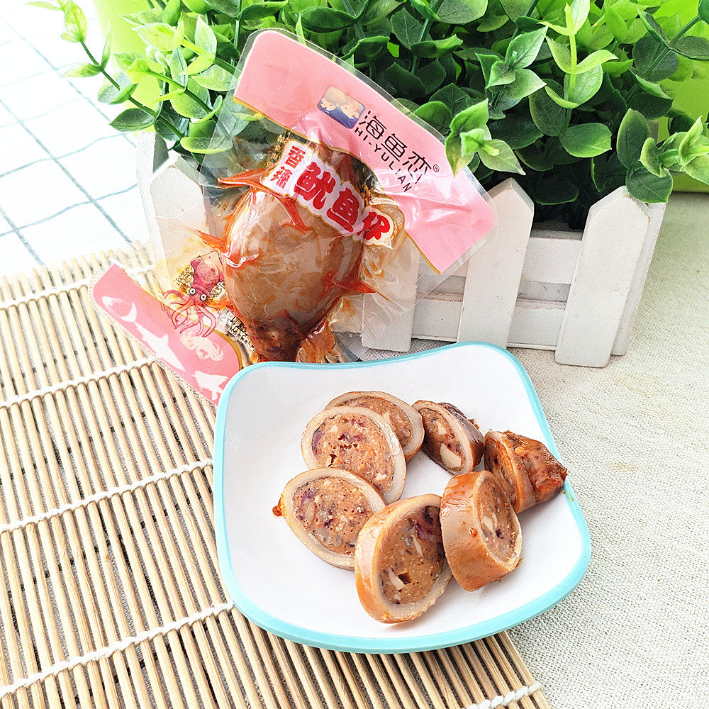 包邮 海鱼恋香辣鱿鱼仔500克 4口味可选 休闲食品 即食零食 解馋