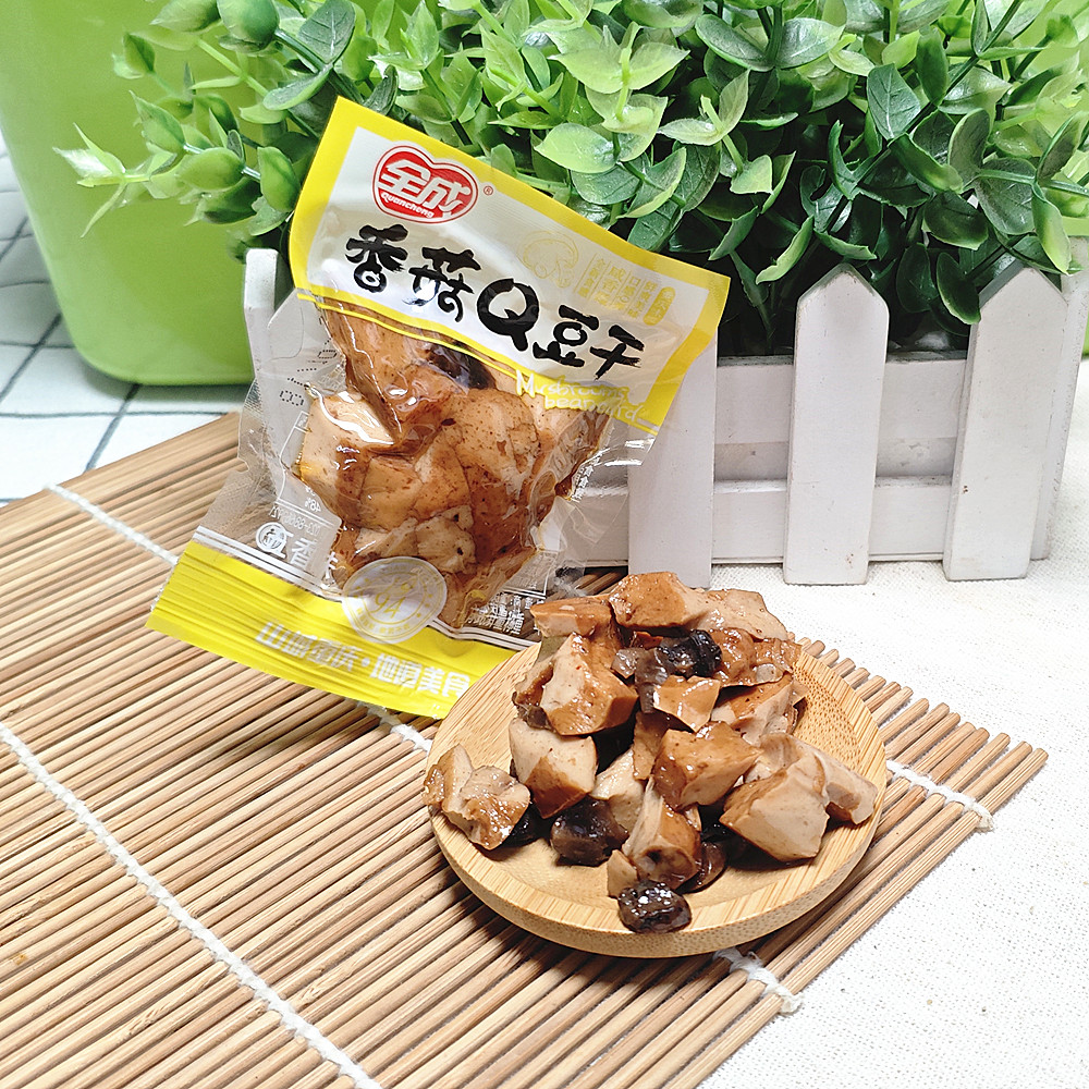 包邮 全成香菇Q豆干五香味500克 多款口味 休闲食品 即食零食解馋