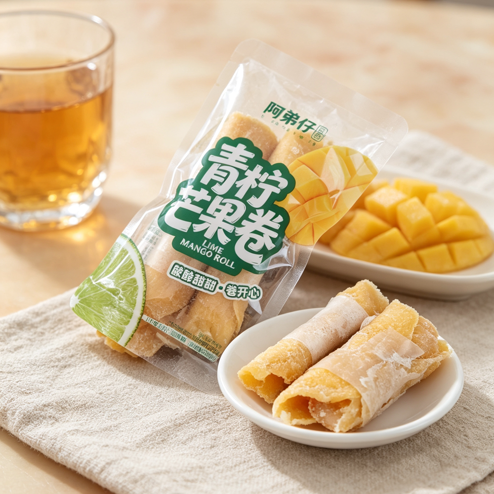 包邮 阿弟仔果脯青柠芒果卷500克 2款可选 休闲食品 即食零食解馋