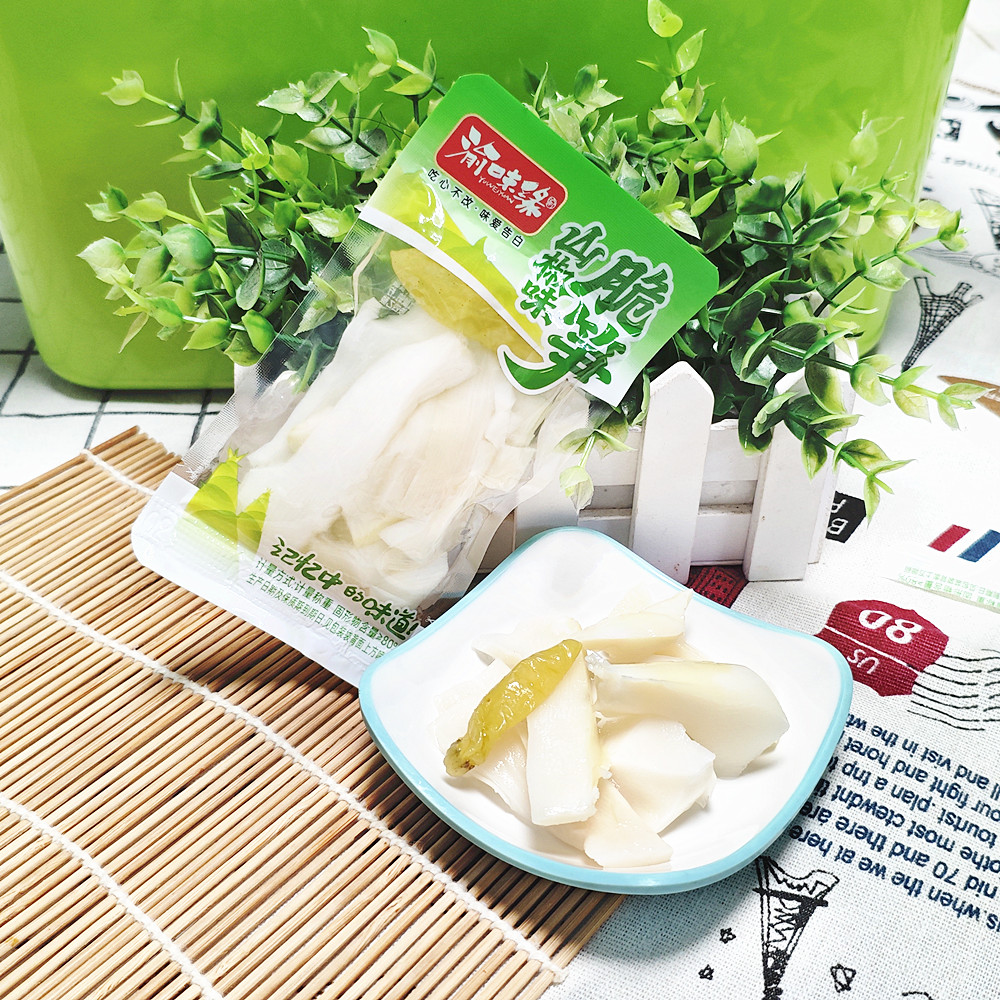 包邮 渝味缘山椒味脆笋500克2口味 休闲食品即食零食 小包装解馋