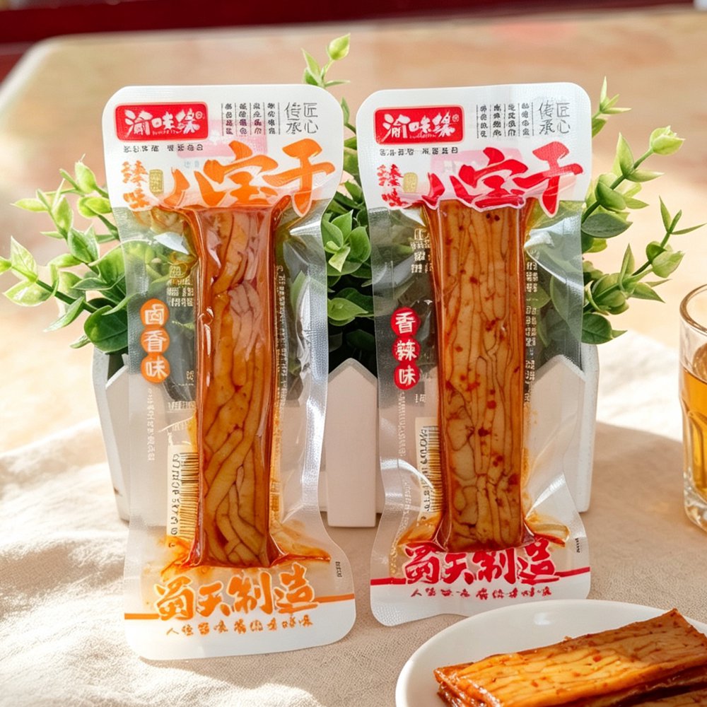 包邮 渝味缘八宝干卤香味和香辣味2款口味 休闲食品 即食豆干零食