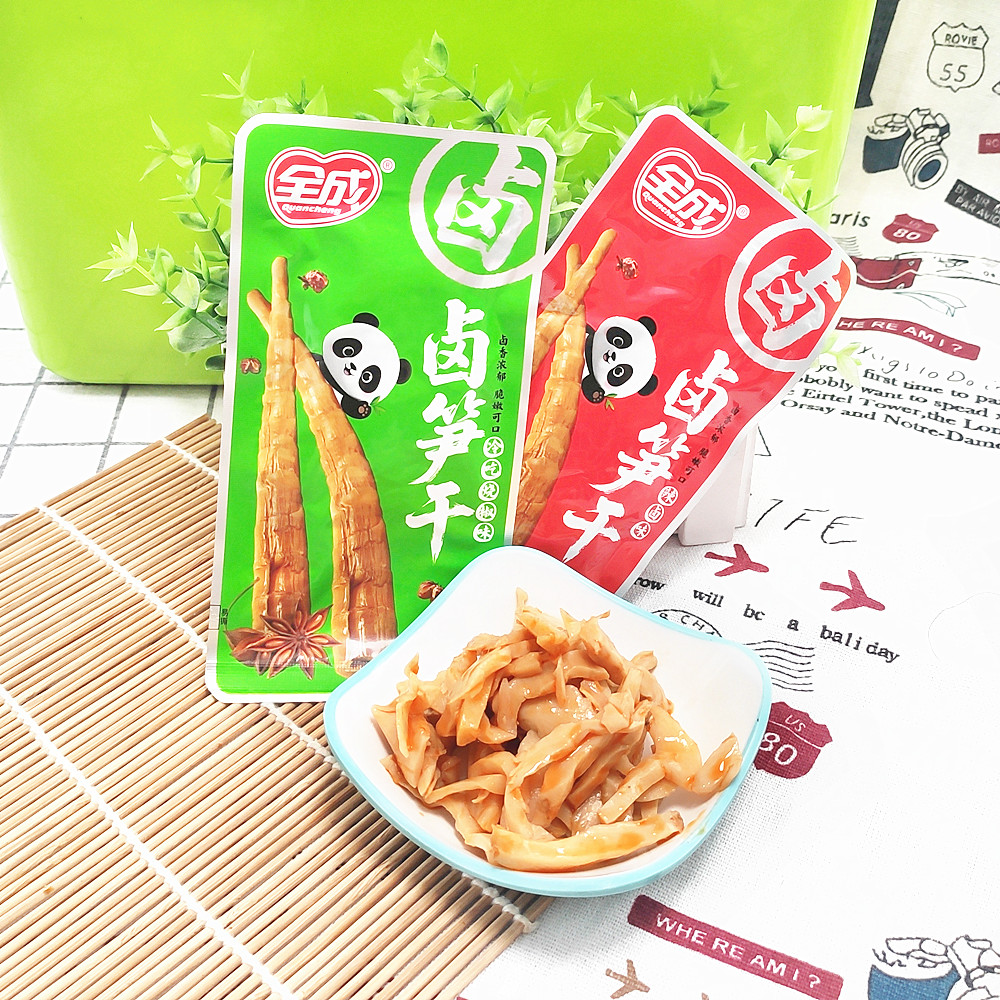 包邮 全成卤笋干冷吃烧椒味和辣卤味2款可选 休闲食品  即食零食
