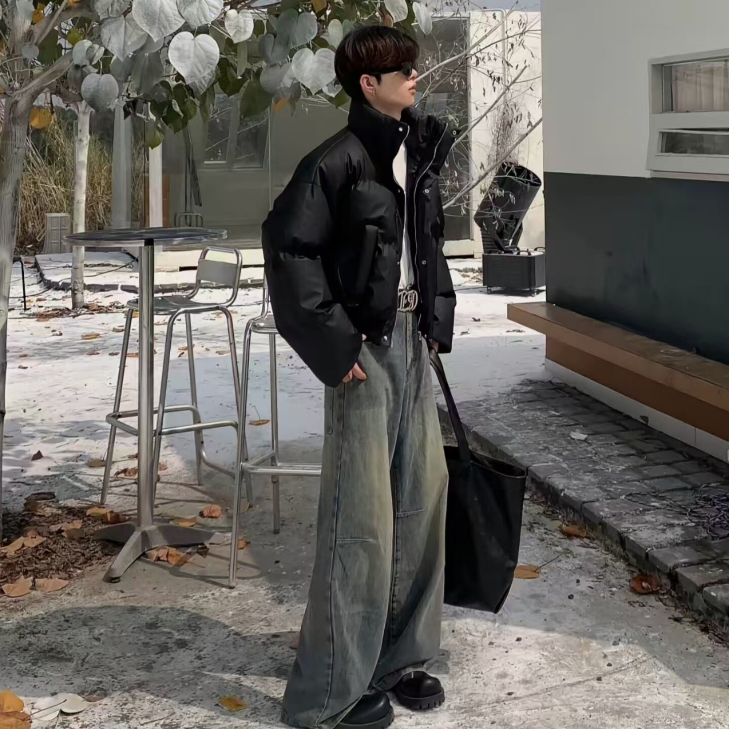 【全场五折】潮牌连帽毛领羽绒服