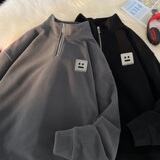 P01*P38潮vintag卫衣男秋季宽松双面摇粒绒上衣潮牌ins情侣外套，男装卫衣，星座414A-2（原B215-2）