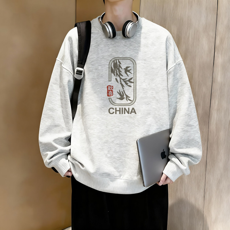 6632*P28美式重磅华棉卫衣男秋季新款潮牌百搭上衣宽松休闲外套,女装短外套,星座414A-2（原B215-2）