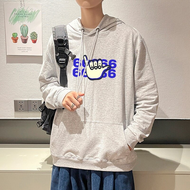 7017*P45港风ins连帽卫衣男春秋季宽松百搭上衣潮牌纯棉美式外套,男装卫衣,星座414A-2（原B215-2）