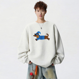 6640*P28美式重磅华棉卫衣男秋季新款潮牌毛巾绣上衣宽松休闲外套，女装短外套，星座414A-2（原B215-2）