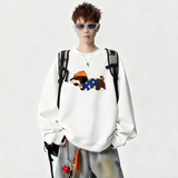 6638*P28美式重磅华棉卫衣男秋季新款潮牌毛巾绣上衣宽松休闲外套，女装短外套，星座414A-2（原B215-2）