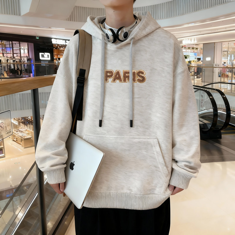 8803*P35美式重磅连帽卫衣男春季新款潮牌刺绣上衣服宽松百搭外套,女装短外套,星座414A-2（原B215-2）