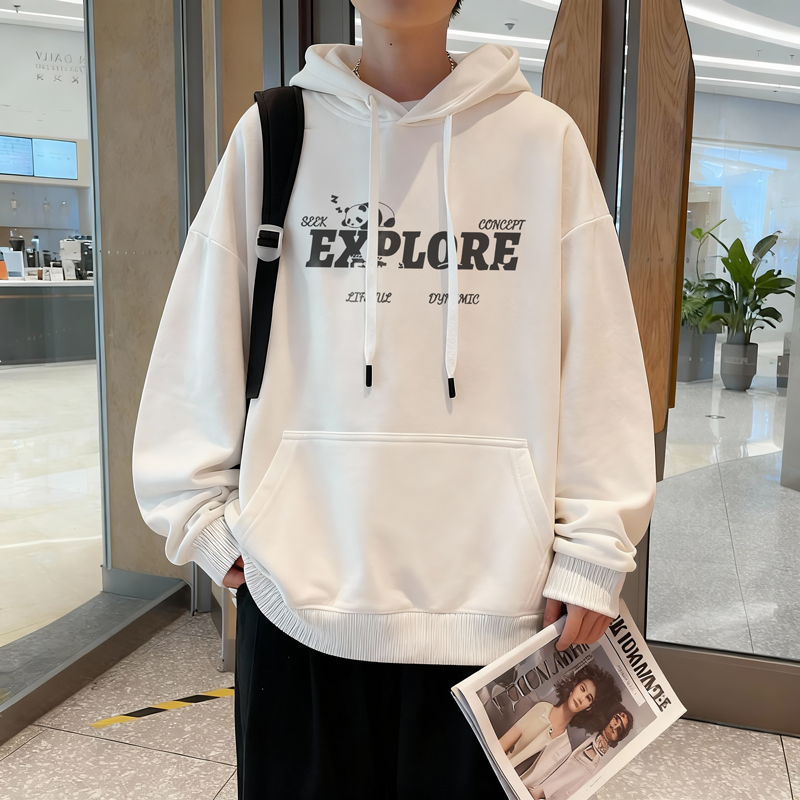 8806*P35风重磅连帽卫衣男春季新款潮牌情侣上衣宽松百搭外套，女装短外套，星座414A-2（原B215-2）