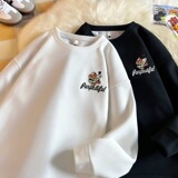 W1016*P28美式vintag卫衣男女秋季宽松百搭华夫格上衣潮牌ins外套，男装卫衣，星座414A-2（原B215-2）