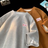 TC50*P22华夫格男女t恤夏季短袖宽松大码体恤潮牌情侣半袖衣服，男装T恤，星座414A-2（原B215-2）