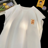 TB26*P25华夫格美式t恤男夏季新款宽松背心潮牌痞帅无袖上衣体恤，男装T恤，星座414A-2（原B215-2）