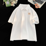 TL29*P35华夫格重磅翻领polo衫短袖t恤男士夏季新款潮牌痞帅半袖，男装T恤，星座414A-2（原B215-2）