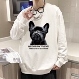 6114*P35美式高街纯棉圆领卫衣男生春秋款百搭上衣秋季潮牌外套男，男装卫衣，星座414A-2（原B215-2）