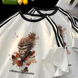 TE15*P33夏天痞帅短袖t恤男夏季新款潮牌青少年半袖宽松百搭衣服，商品下架区，星座414A-2（原B215-2）