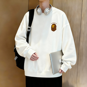 6618*P28美式重磅华棉卫衣男女春季新款圆领百搭上衣宽松休闲外套,女装短外套,星座414A-2（原B215-2）