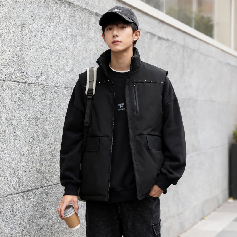 MT01*P68男士工装棉马甲男款冬季坎肩背心棉衣外套秋冬款新款棉服，男装背心/马甲，星座414A-2（原B215-2）