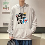 7016*P45哆啦A梦联名卫衣男秋季款宽松连帽纯棉上衣日系潮牌外套，男装卫衣，星座414A-2（原B215-2）