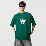 TU06*P20重磅情侣短袖t恤男女夏季潮流痞帅体恤宽松百搭半袖上衣，男装T恤，星座414A-2（原B215-2）