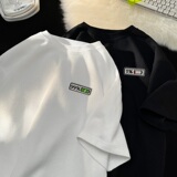 TC05*P22美式重磅华夫格刺绣短袖T恤男女夏季情侣潮牌ins上衣控38，男装T恤，星座414A-2（原B215-2）