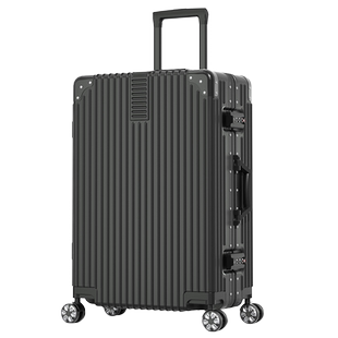 行李箱2023新款女学生旅行万向轮24寸大容量铝框男密码拉杆皮箱子