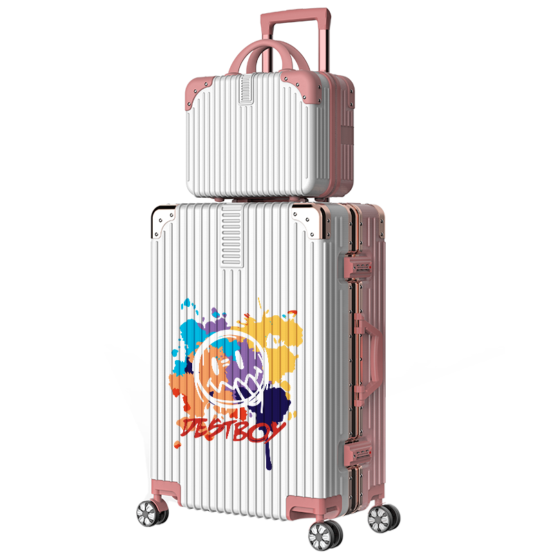 涂鸦印花旅行箱终身保修