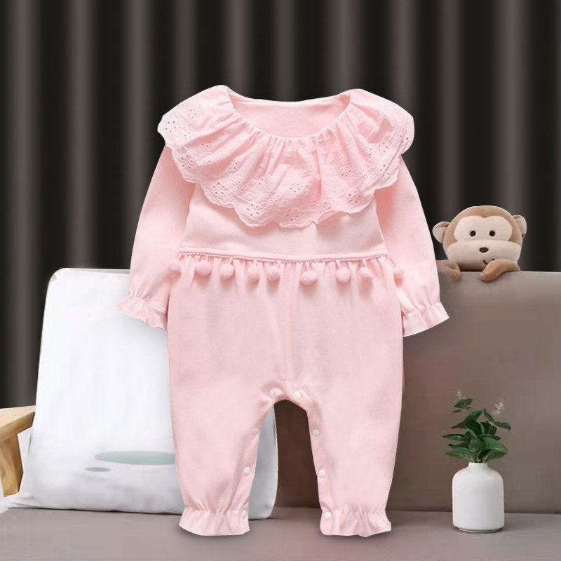 婴儿连体衣春秋款新生儿衣服一周岁公主宝宝哈衣纯棉长袖夏季薄款,童装/婴儿装/亲子装,连身衣/爬服/哈衣,淘宝优惠券,粉丝福利购,淘宝优惠卷