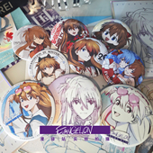 EVA明日香个人池ASUKA联名马口铁徽章吧唧胸针动漫周边二次元