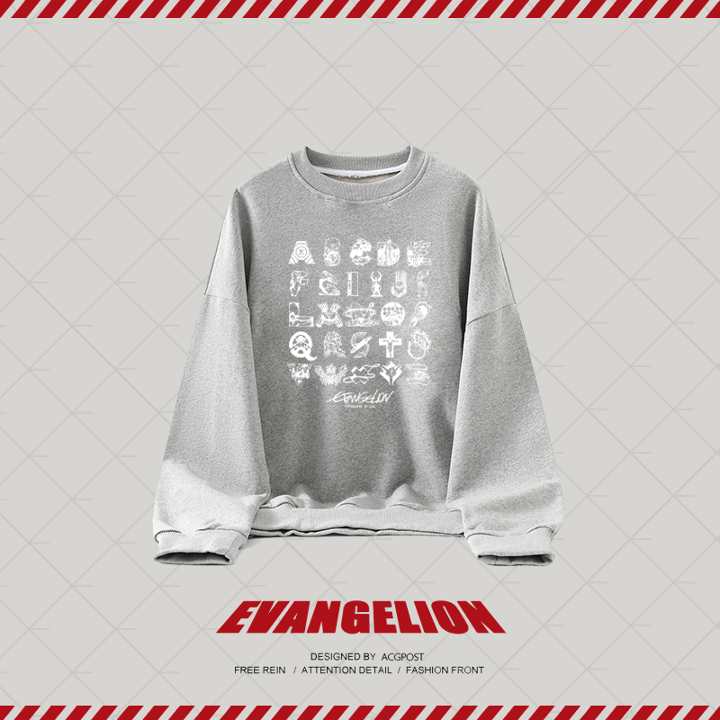 漫驿站EVA终绫波丽REI米山舞剧情26原画套头卫衣长袖动漫游戏周边